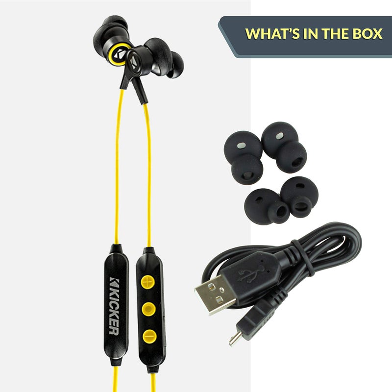 KICKER EB200 BluetoothÂ® Earbuds - 46EB200BTB - Image 2